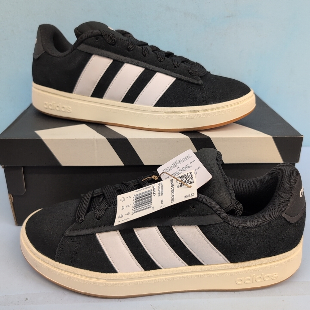Adidas Grand Court Alpha 00s Men's Athletic Shoes US 11.5 Black White JR0543